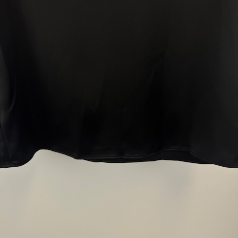 Zara Women Black Satin Finish Short Sleeve Back Cutout Top 3158/331 Size XS NEW - Picture 5 of 13
